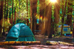 Camping en tente