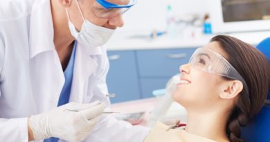 Patiente dans une cabinet dentaire