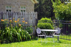 clôture bois - jardin