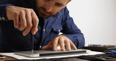 réparations sur un portable mac