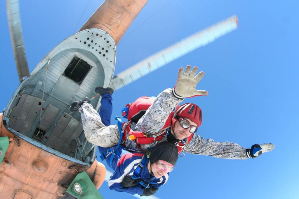 parachutisme adrénaline ultime montée