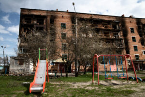 crise humanitaire Ukraine - bâtiment démoli-guerre