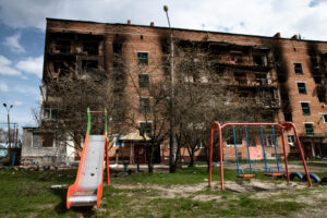 crise humanitaire Ukraine - bâtiment démoli-guerre