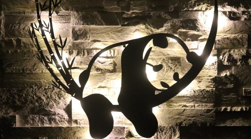 panda - industrie de la déco - décorations métalliques murales