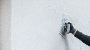 enduit projeté - façade maison