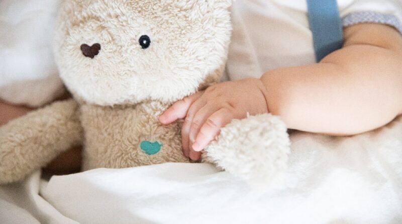 bebe ours en peluche